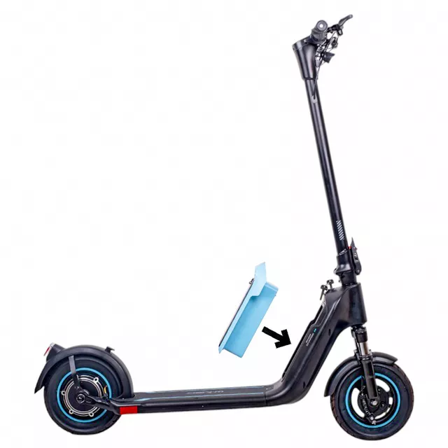 Elektromos roller kivehető akkumulátorral W-TEC SwapCharge 500W 10", alumínium ötvözet váz, 25 km/h,  38 km hatótáv, tárcsafék, állvány - piros