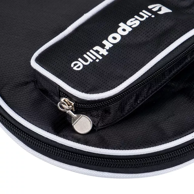 Pingpongütő tok inSPORTline Blaxa, rekesz három labda számára, cipzáras csúszka, praktikus heveder