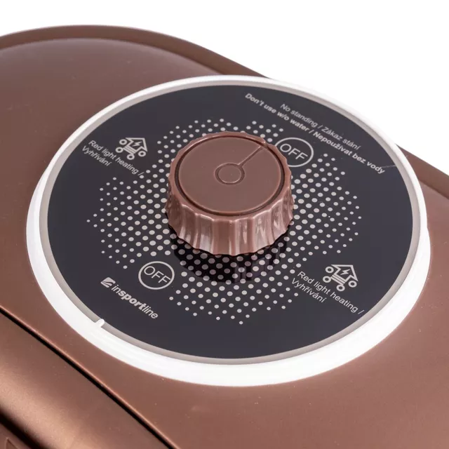 Talpmasszázs fürdő inSPORTline Kubispa EVO, 10 masszázsgörgő, fűtés akár 42°C-ig, piros fény, levehető fedél, leeresztő szelep, fürdősótartály