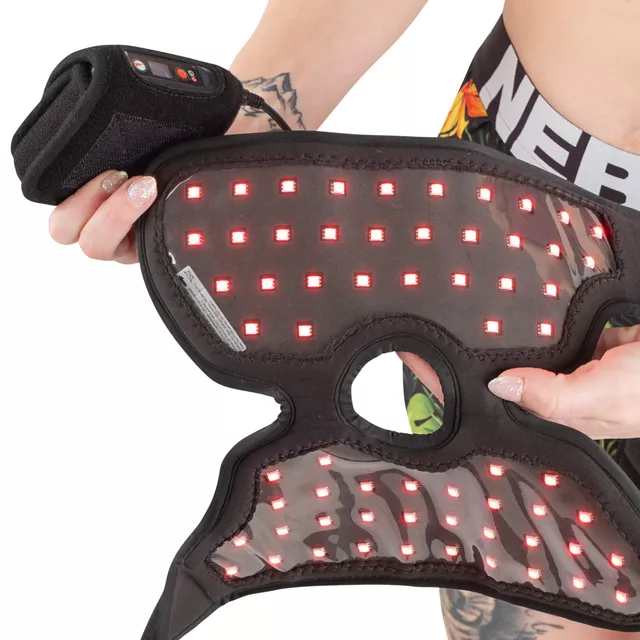 Infravörös térdbandázs inSPORTline Infracor Knee, intenzív izomlazítás, tépőzáras rögzítés, elősegíti a regenerálódást