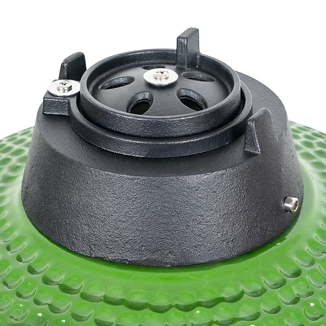 Kerámia kamado grill inSPORTline Pyrexo 18", kerámia belső héj, tartós hőteljesítmény, beépített hőmérő, hatékony szén-fogyasztás