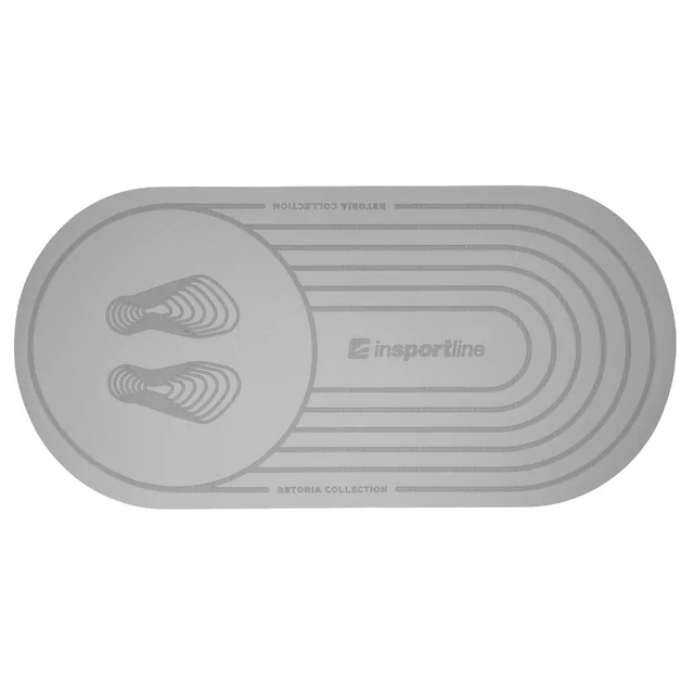 Edzőszőnyeg inSPORTline Ampfinity 123x60x0,6 cm, csúszásmentes felület, könnyen mosható, zajcsillapítás, kíméli az ízületeket - szürke