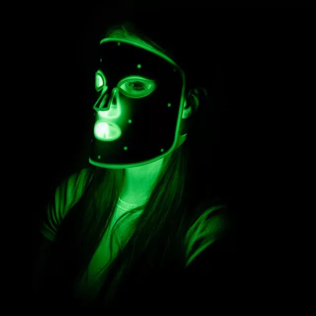 Újratölthető szilikon LED maszk inSPORTline Santorina