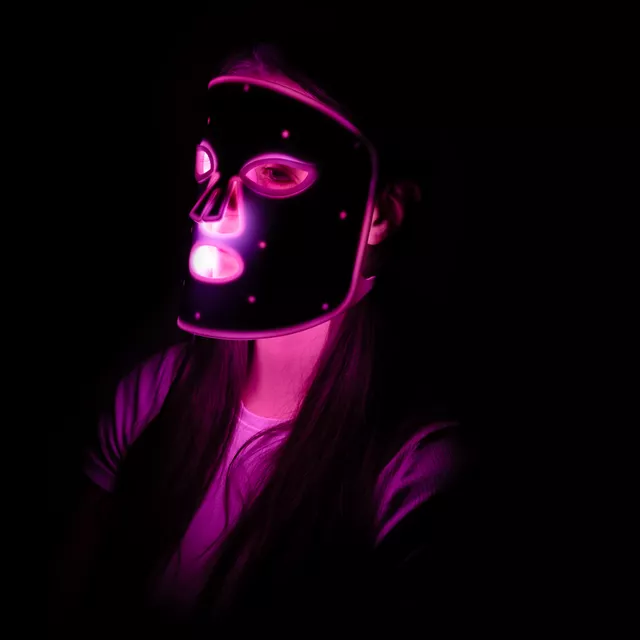 Újratölthető szilikon LED maszk inSPORTline Santorina