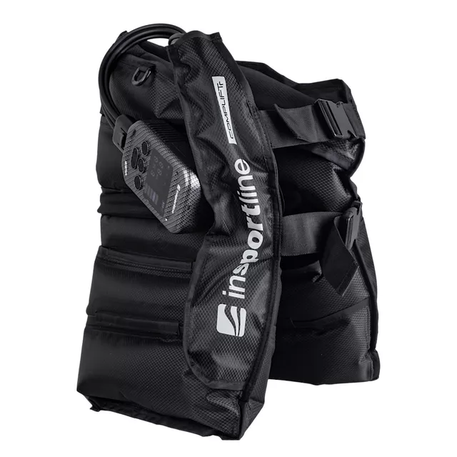 Kompressziós masszázsnadrág inSPORTline Complift, 5 légkamrával, 4 masszázsmóddal, 6 nyomásszinttel, praktikus hordozótáska, intuitív vezérlő