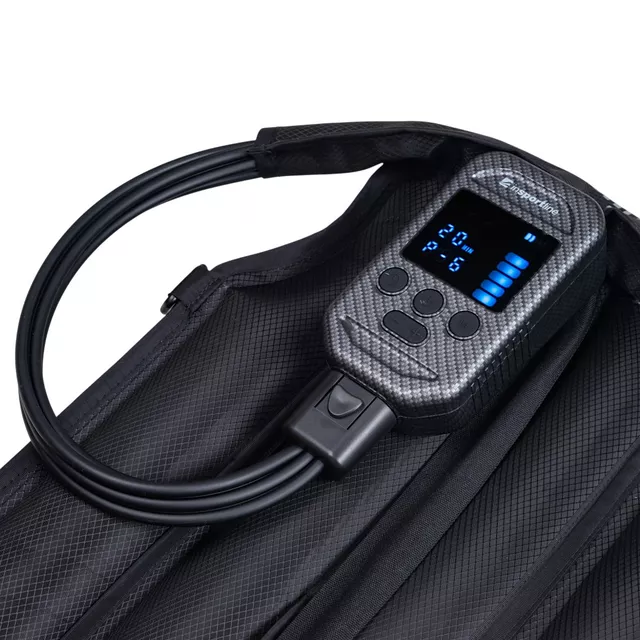 Kompressziós masszázsnadrág inSPORTline Complift, 5 légkamrával, 4 masszázsmóddal, 6 nyomásszinttel, praktikus hordozótáska, intuitív vezérlő