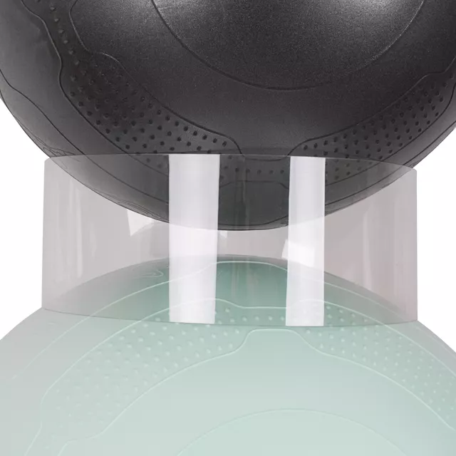 Gimnasztikai labdaállvány 3 darabos készlet inSPORTline BallStack, tépőzáras rögzítés, átlátszó, PVC