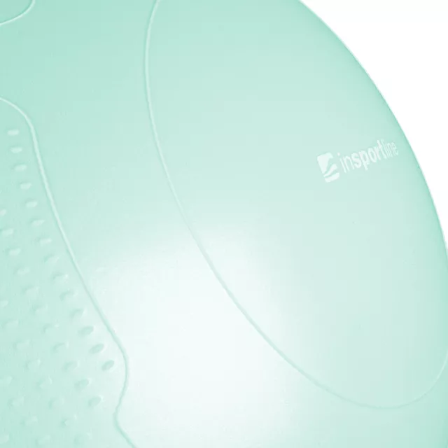 Gimnasztikai labda inSPORTline Stretch Ball 55 cm, masszázs nyúlványok, csúszásmentes, kézi pumpa, tartós PVC anyag