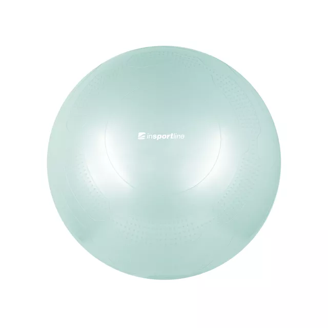 Gimnasztikai labda inSPORTline Stretch Ball 55 cm, masszázs nyúlványok, csúszásmentes, kézi pumpa, tartós PVC anyag