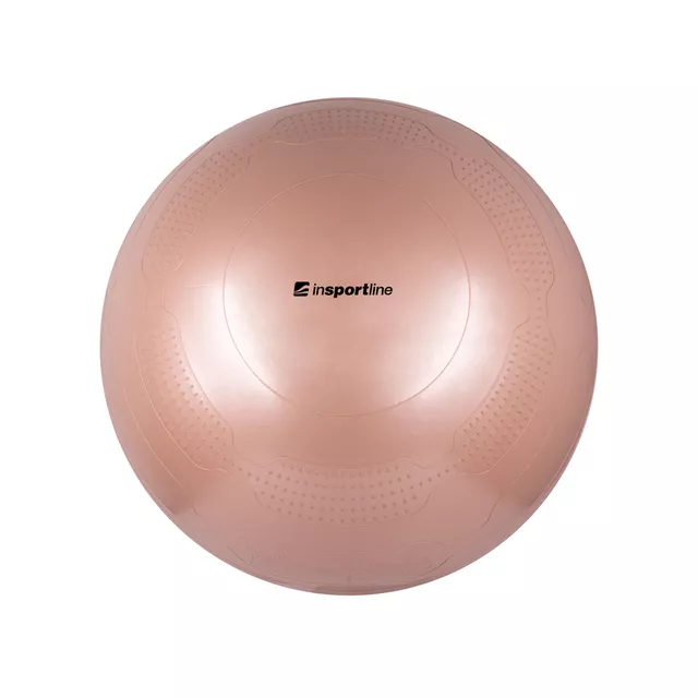 Gimnasztikai labda inSPORTline Stretch Ball 55 cm, masszázs nyúlványok, csúszásmentes, kézi pumpa, tartós PVC anyag