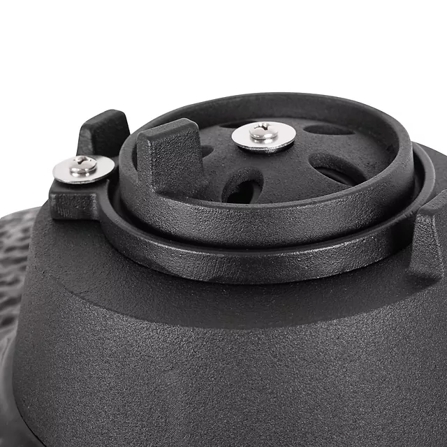 Kerámia kamado grill inSPORTline Pyrexo 24", kerámia belső héj, tartós hőteljesítmény, beépített hőmérő, hatékony szén-fogyasztás