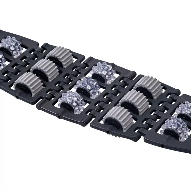 Rezgő masszázs öv inSPORTline TrimBelt, 20 fokozatú rezgésbeállítás, 9 masszázsprogram, 4 féle masszázs öv, üveg talapzat, csúszásmentes lábak