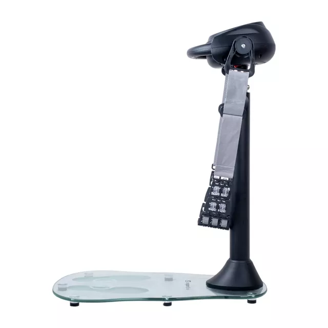 Rezgő masszázs öv inSPORTline TrimBelt, 20 fokozatú rezgésbeállítás, 9 masszázsprogram, 4 féle masszázs öv, üveg talapzat, csúszásmentes lábak