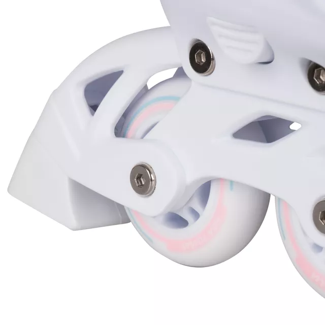 Állítható görkorcsolya inSPORTline Labelo, Comfort Fit és Safety Ankle technológia, kombinált rögzítési rendszer,  állítható vázméret, PU gumi