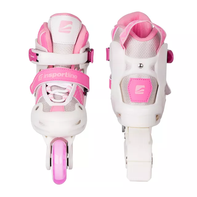 Gyerek görkorcsolya inSPORTline Caneto első LED kerekekkel, Microlock csat, AdjusTouch, Safety Ankle, Comfort Fit