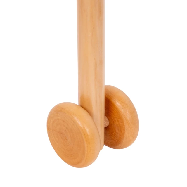 Vesszőparipa kerekekkel inSPORTline Arklino - sötét barna