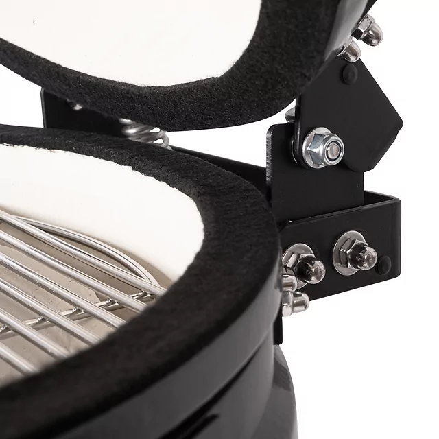 Kerámia kamado grill inSPORTline Pyrexo 21", kerámia belső héj, tartós hőteljesítmény, beépített hőmérő, hatékony szén-fogyasztás