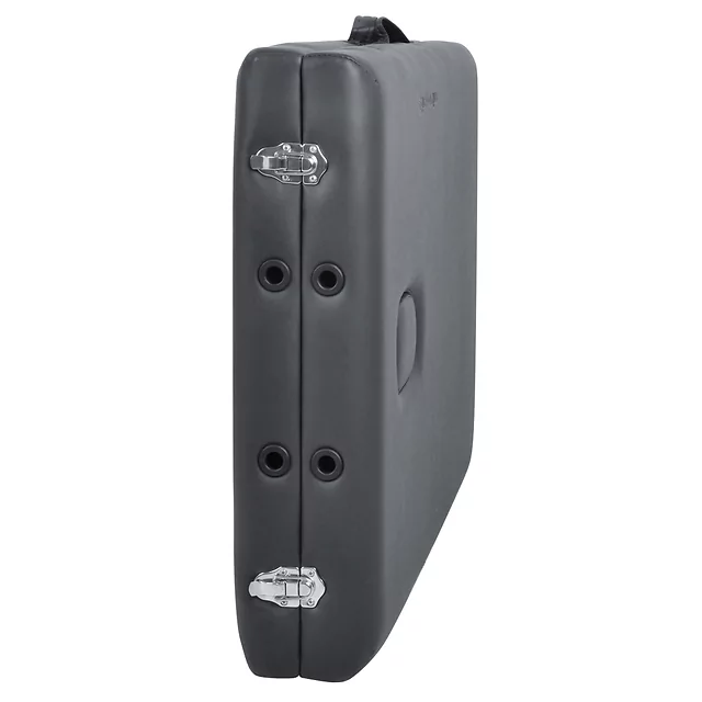 Masszázságy inSPORTline Orashi 186x60x62,5-85,5 cm 2 részes fa, olaj- és vízálló műbőr, bükkfa szerkezet, állítható fejtámla, levehető kartámaszok - fekete