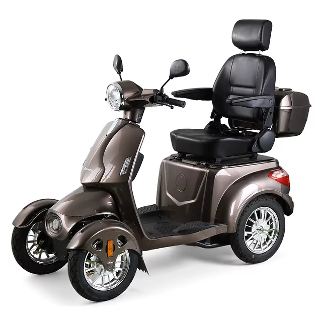 Négykerekű elektromos robogó inSPORTline Antun - fekete - barna