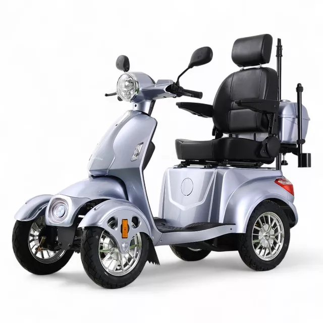 Négykerekű elektromos robogó inSPORTline Antun - levendula ezüst