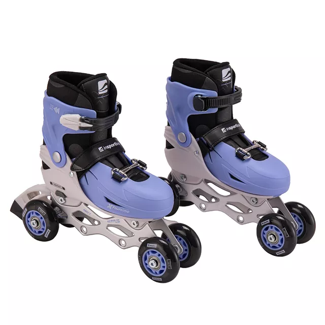 Állítható 4 az 1-ben korcsolya inSPORTline Foursimo, Comfort Fit illeszkedés, MicroLock biztonsági csat, AdjusTouch méretbeállító gomb
