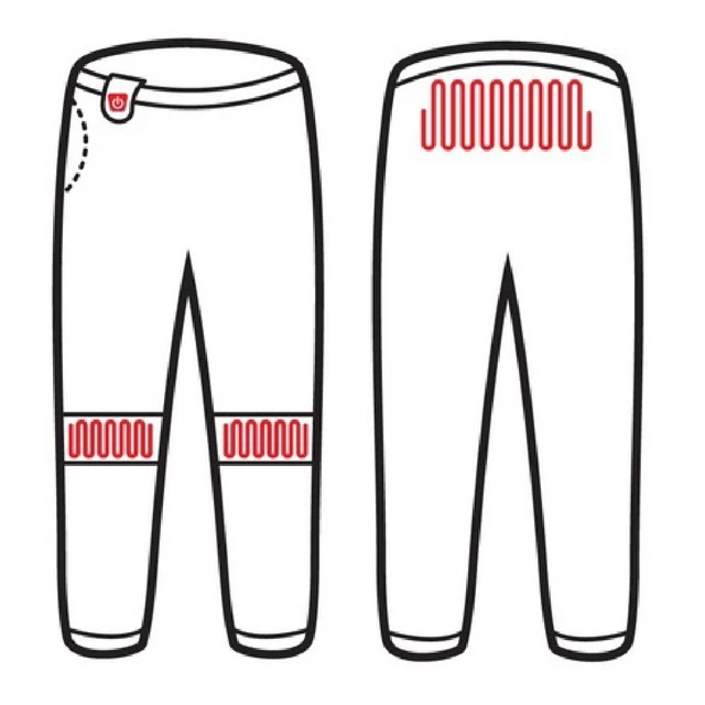 Fűthető nadrág Glovii GP1C - fekete