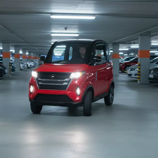 Elektromos négykerekű mopedautó W-TEC Tuligo, visszapillantó tükör, látványos digitális kijelző, multimédiás központ, légkondicionáló rendszer - mentol