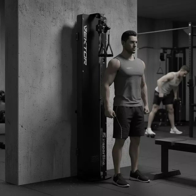 Edzőkeret inSPORTline Vektor, kijelző, vákuum ellenállás rendszer, kesztyű, számos edzésvariáció