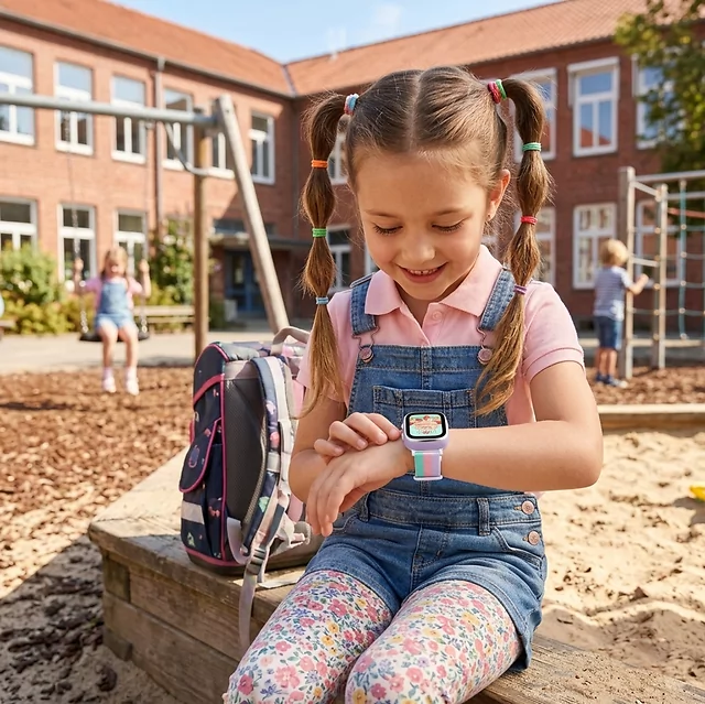 Gyermek okosóra inSPORTline Cubbio, GPS, LBS és Wi-Fi helymeghatározás, biztonságos zóna beállítások, SOS gomb, lépésszámláló, napi aktivitásfigyelés - fekete
