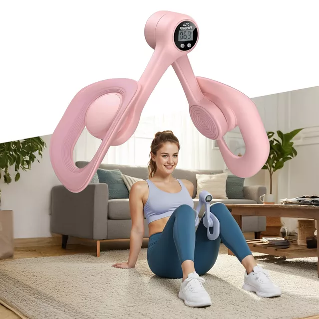 Univerzális kar- és láberősítő inSPORTline LimBet, belsőcomb erősítés, csúszásmentes felület, rugós rendszer, digitális kijelző, gyakorlatszámlálás - rózsaszín