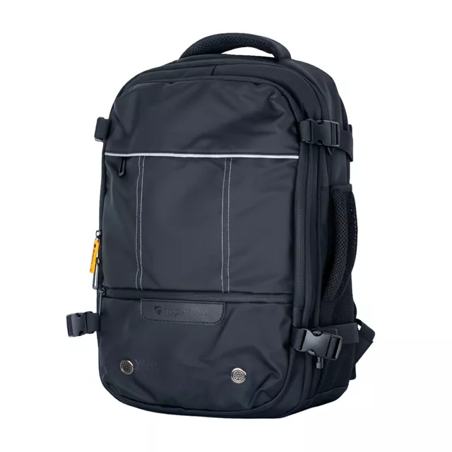 Utazó hátizsák inSPORTline Wingmate 33-50l, vízálló zseb, laptopzseb gyors hozzáféréssel, csatlakozókábel a powerbankhoz, 50 literes kapacitás