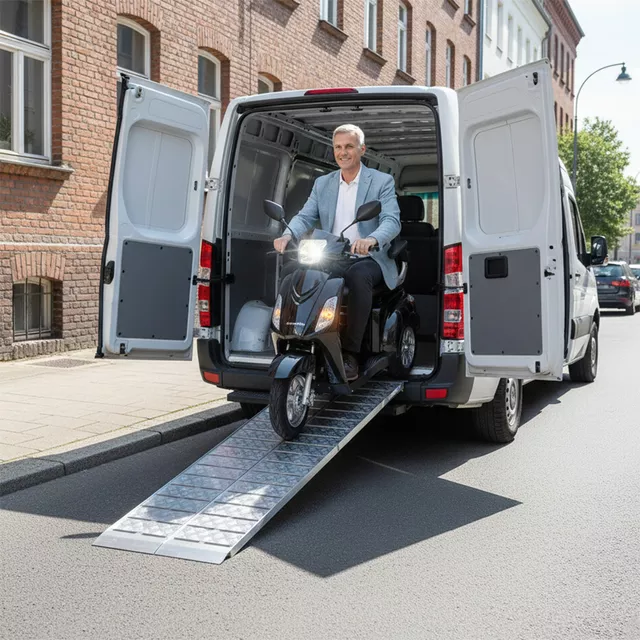 Feljáró rámpa ATV/UTV-hez W-TEC Gordanox, 2x szorítóheveder, hegesztett szerkezet