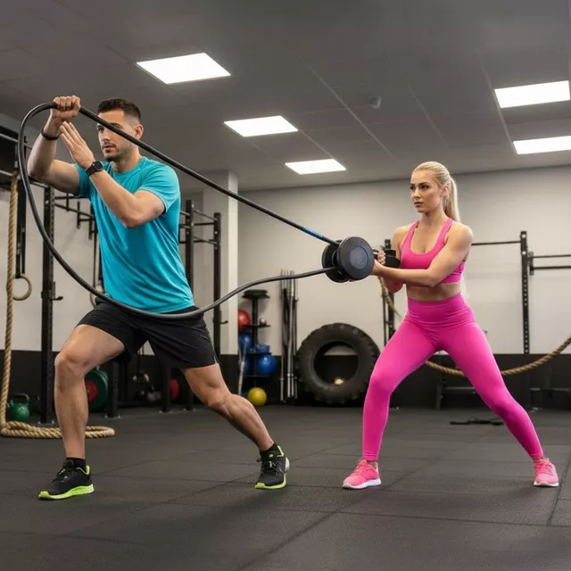 Végtelen kötél inSPORTline Endlesso Pro, 6 terhelési szint, folyamatos kötélmozgató rendszer, függesztőszíj, csavaros karabiner, max. terhelés 150 kg