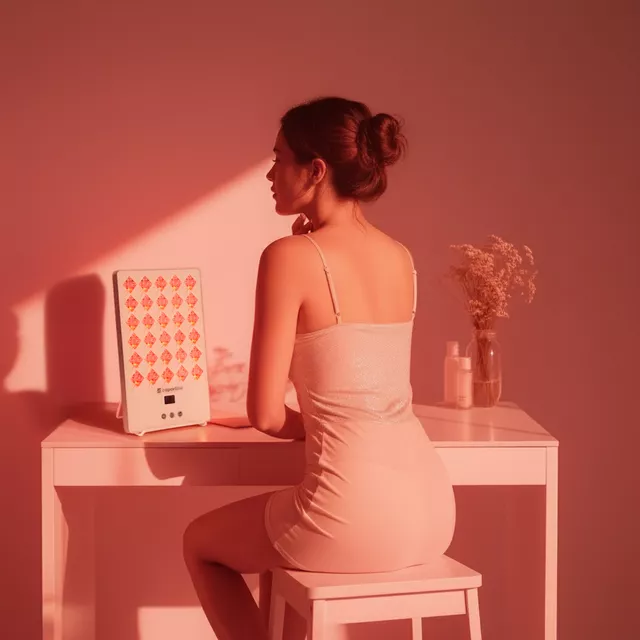 Infra LED panel inSPORTline Veluni - 4x30 LED, 6 fénymód, 4 intenzitási szint, praktikus állítható állvány, védőszemüveg