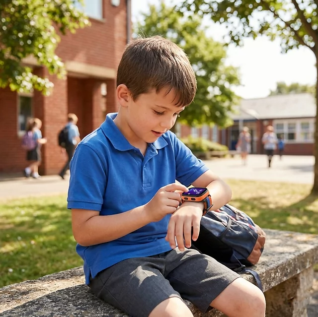 Gyermek okosóra inSPORTline Cubbio, GPS, LBS és Wi-Fi helymeghatározás, biztonságos zóna beállítások, SOS gomb, lépésszámláló, napi aktivitásfigyelés - fekete
