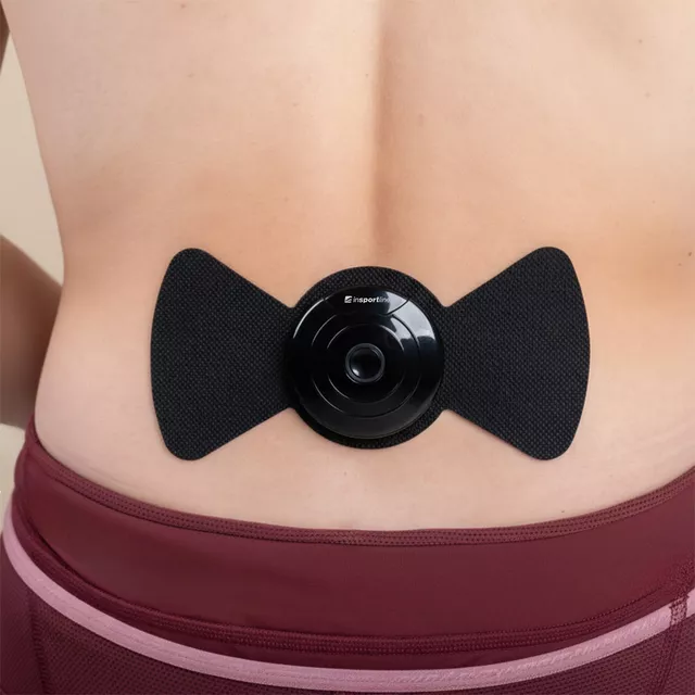 Izom elektrostimulátor inSPORTline Elefit, TENS és EMS program, jól tapadó elektródák, hosszú élettartamú újratölthető akkumulátor