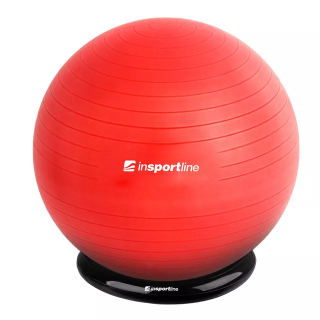 Gimnasztikai labda inSPORTline Top Ball 85 cm alappal - piros