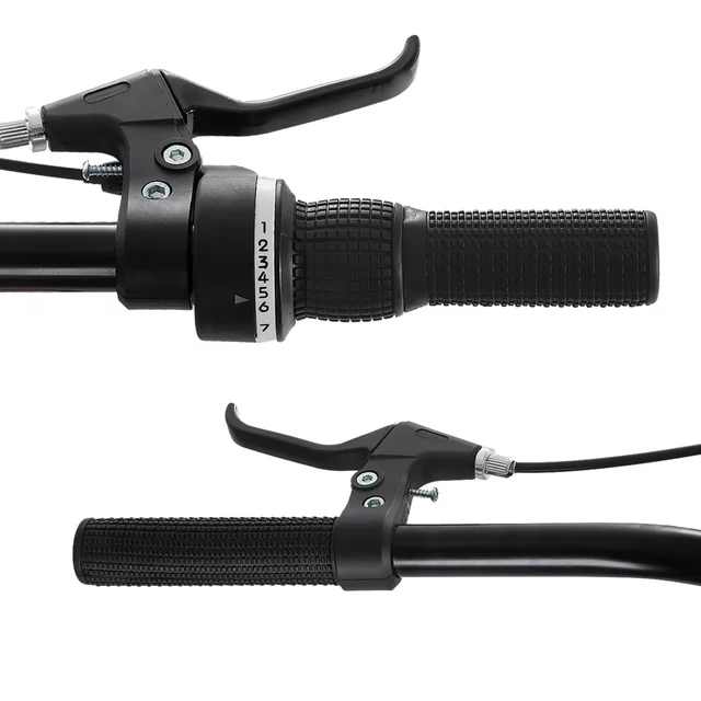Junior hegyikerékpár Hiland Climber 24", 125-150 cm, sportnyereg, széles MTB-kormány, Shimano hátsó váltó, V-fékek, kettős falú alumínium felnik - fekete
