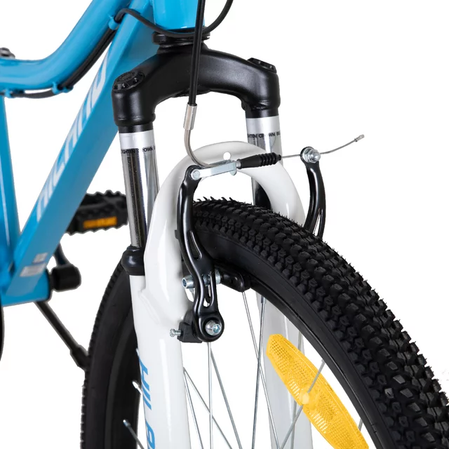 Junior hegyikerékpár Hiland Climber 24", 125-150 cm, sportnyereg, széles MTB-kormány, Shimano hátsó váltó, V-fékek, kettős falú alumínium felnik - fekete