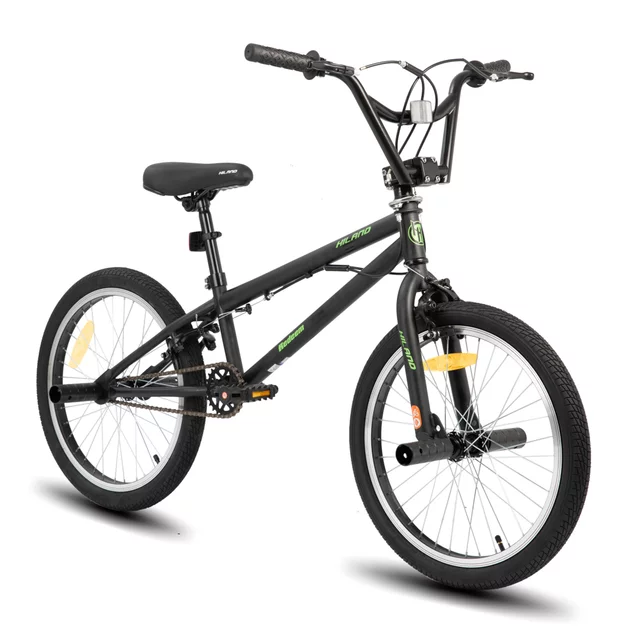 BMX kerékpár Hiland Redeem 20", 12,82 kg, ergonomikus nyereg, Hi-Ten acél alkatrészek,  U-fék rendszer, 20 × 2,125" méretű széles gumiabroncsok - piros