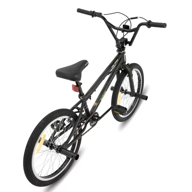 BMX kerékpár Hiland Redeem 20", 12,82 kg, ergonomikus nyereg, Hi-Ten acél alkatrészek,  U-fék rendszer, 20 × 2,125" méretű széles gumiabroncsok - piros