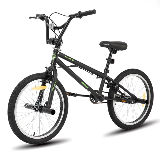 BMX kerékpár Hiland Redeem 20", 12,82 kg, ergonomikus nyereg, Hi-Ten acél alkatrészek,  U-fék rendszer, 20 × 2,125" méretű széles gumiabroncsok - piros