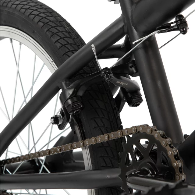 BMX kerékpár Hiland Redeem 20", 12,82 kg, ergonomikus nyereg, Hi-Ten acél alkatrészek,  U-fék rendszer, 20 × 2,125" méretű széles gumiabroncsok - piros
