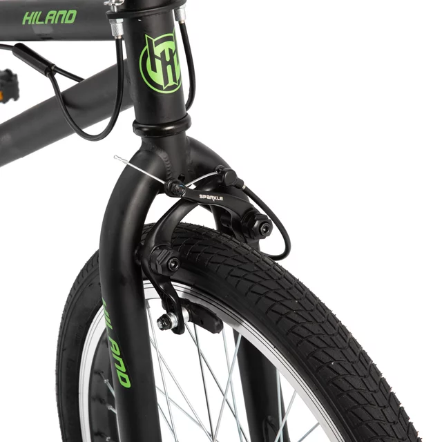 BMX kerékpár Hiland Redeem 20", 12,82 kg, ergonomikus nyereg, Hi-Ten acél alkatrészek,  U-fék rendszer, 20 × 2,125" méretű széles gumiabroncsok - piros