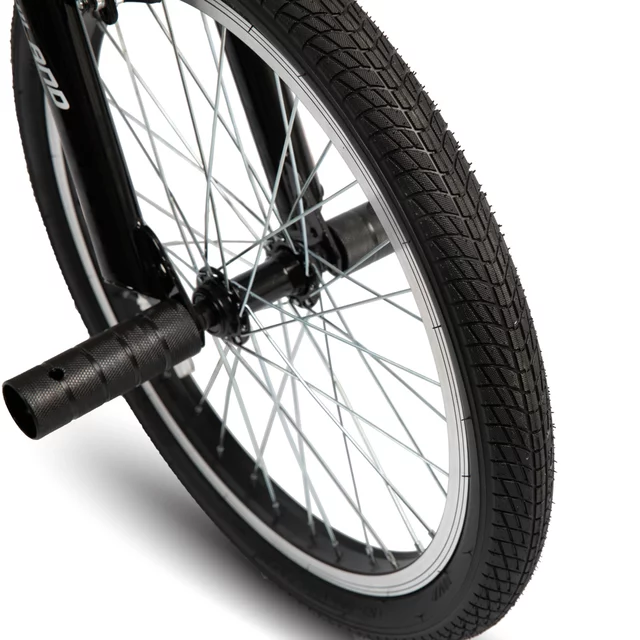 BMX kerékpár Hiland Redeem 20", 12,82 kg, ergonomikus nyereg, Hi-Ten acél alkatrészek,  U-fék rendszer, 20 × 2,125" méretű széles gumiabroncsok - piros