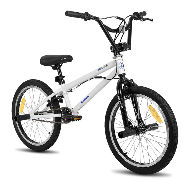 BMX kerékpár Hiland Redeem 20", 12,82 kg, ergonomikus nyereg, Hi-Ten acél alkatrészek,  U-fék rendszer, 20 × 2,125" méretű széles gumiabroncsok - piros