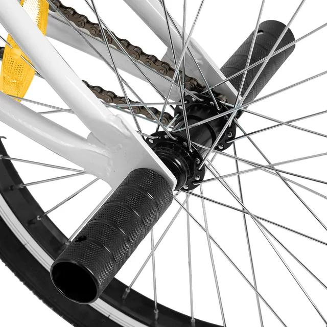 BMX kerékpár Hiland Redeem 20", 12,82 kg, ergonomikus nyereg, Hi-Ten acél alkatrészek,  U-fék rendszer, 20 × 2,125" méretű széles gumiabroncsok - piros
