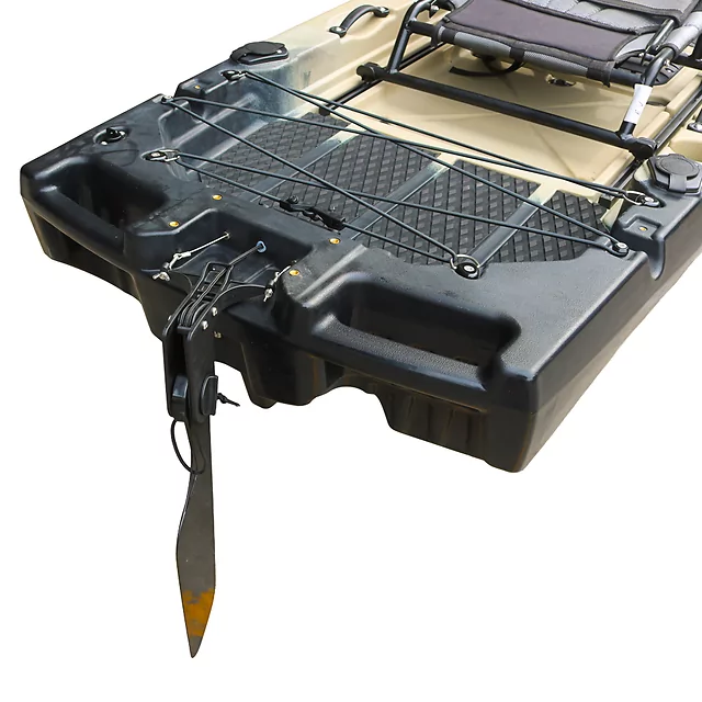 Pedálos összecsukható kétszemélyes kajak inSPORTline Rhoner Duo, összecsukható ülés 3 állítható magasságú pozícióval, pedálos meghajtórendszer