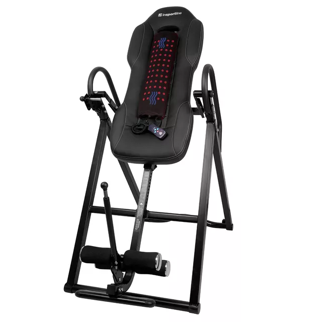 Fűthető inverziós asztal inSPORTline Inverso Heaty - fekete