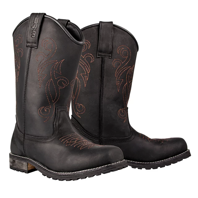 Motoros csizma W-TEC Wakero - fekete - fekete